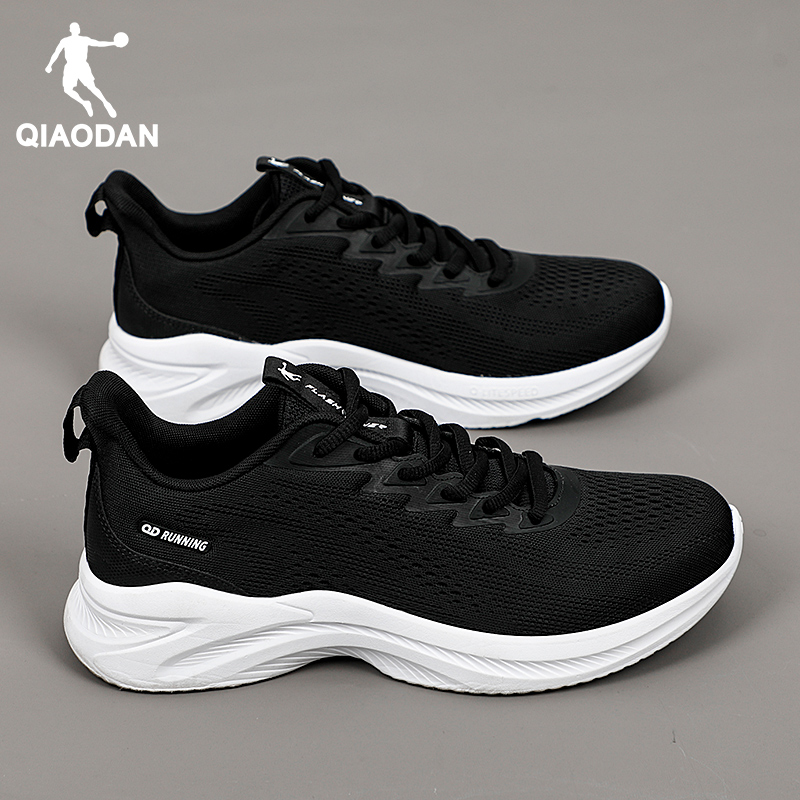 乔丹小白鞋男鞋冬季2025新款软底减震跑步鞋子男款透气网面运动鞋 - 图2