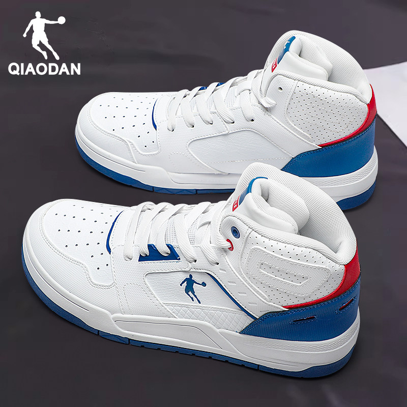 乔丹小白鞋男鞋板鞋男款高帮鞋2026新款男士厚底增高休闲运动鞋子,淘宝优惠券,粉丝福利购,淘宝优惠卷