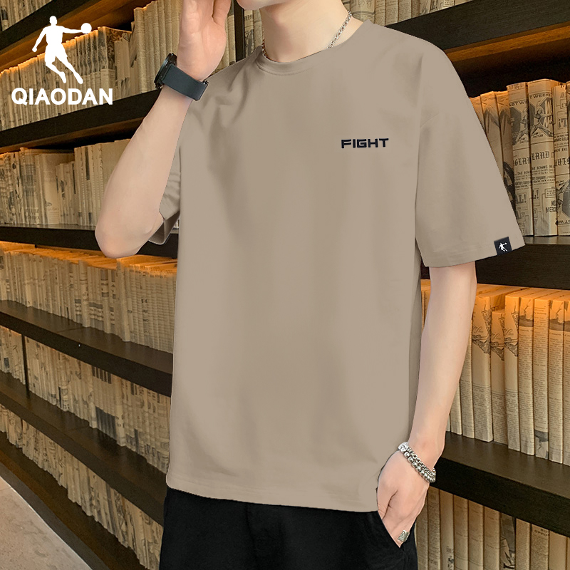 乔丹短袖t恤男官方旗舰店2026夏季新款宽松体恤圆领白色运动半袖,淘宝优惠券,粉丝福利购,淘宝优惠卷