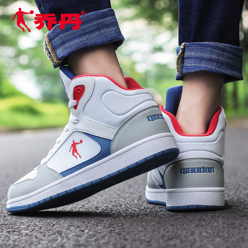 乔丹悠悠专卖店乔丹运动鞋男冬季新款aj男鞋正品官网空军一号休闲鞋高帮板鞋2