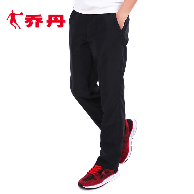 乔丹悠悠专卖店乔丹运动裤男裤秋季男士梭织速干休闲裤子春秋宽松直筒运动长裤男3