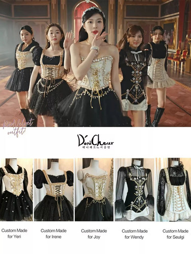 卖完下架！重工Red Velvet红贝贝打歌服裴珠泫连衣裙公主裙演出服 - 图2