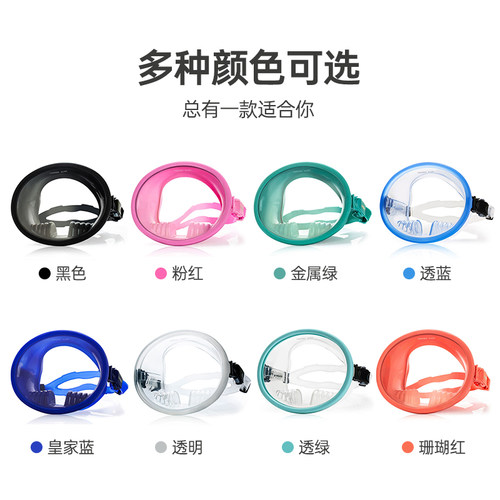wave高清自由潜潜水镜呼吸管面镜浮潜游泳装备全面罩防水泳镜面罩 - 图3