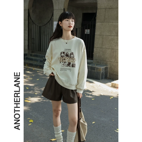 Осенняя тонкая ретро толстовка, сексуальный лонгслив, 2023, оверсайз