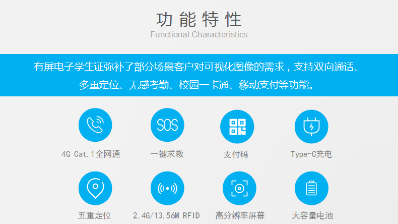 电子智能学生卡证校园通电话老人儿童GPS定位防走失围栏工牌小孩 - 图2