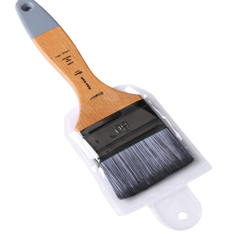 乔尔乔内油画板刷丙烯笔刷水粉水彩颜料彩绘墙绘尼龙平头榉木刷子,淘宝优惠券,粉丝福利购,淘宝优惠卷