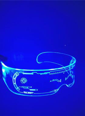发LD炫光眼镜赛博朋克E技感搞怪other幻墨镜科未来感酷酒吧蹦迪眼