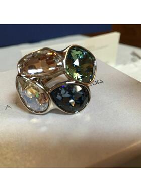 atelier SWAROVSKI施华洛世奇系列Nevola大号戒指蓝色52 55 58