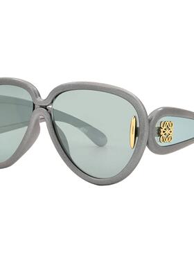 LOEWE罗意威蓝色镜面飞行员中性太阳眼镜LW40132I 05X 65