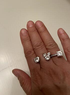 Atelier SWAROVSKI施华洛世奇米奇老鼠戒指镀铑55 7 5459859 199