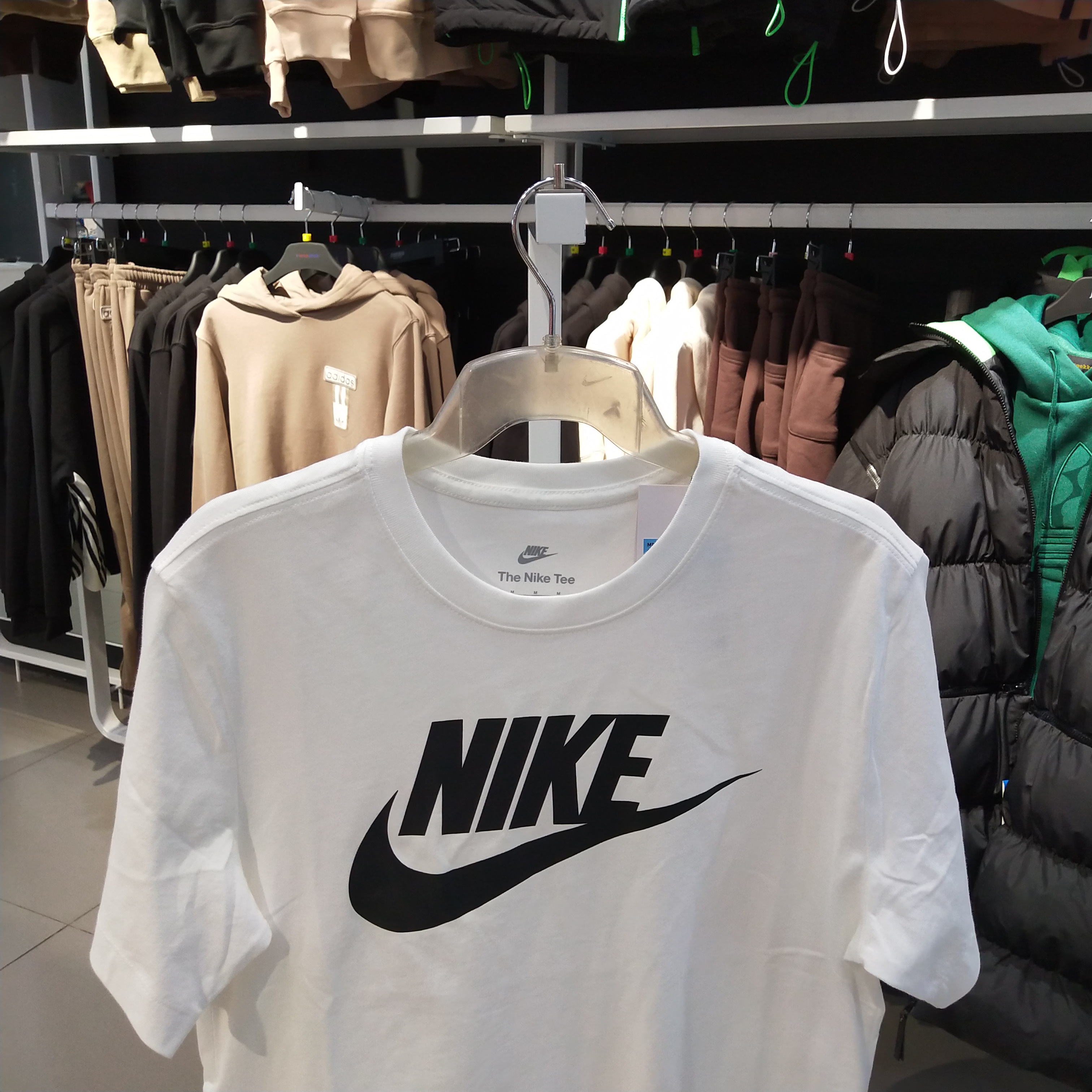 Nike耐克运动套装圆领24年夏季休闲男女纯棉短袖AR5005-101 - 图0
