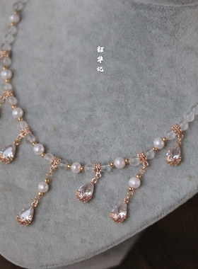 手工汉服玛瑙华丽风古典软璎珞