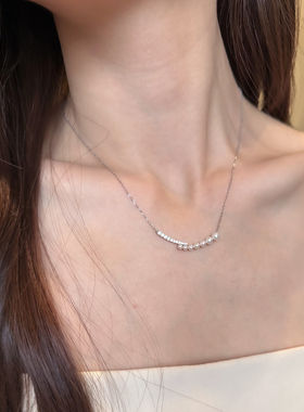 微笑项链天然淡水珍珠锁骨链