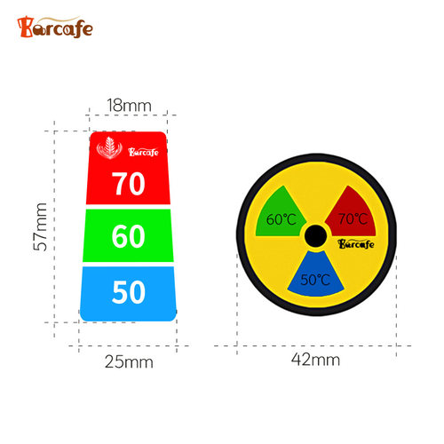 Barcafe 拉花缸温感贴纸 温度贴 感知温度 奶盅温度贴 奶缸温度计 - 图3