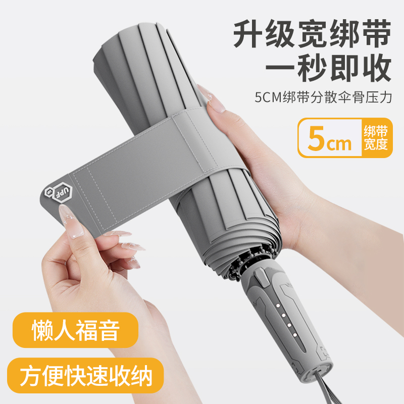 赛博全自动折叠雨伞暴雨男士大号加固加厚抗风晴雨两用女太阳伞