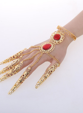 民族风演出手链指甲套