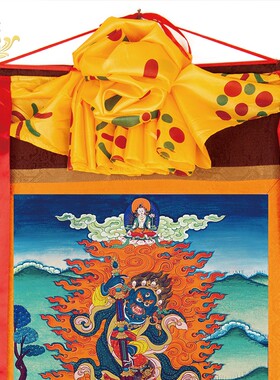 不动明王唐卡画像藏族佛像供奉