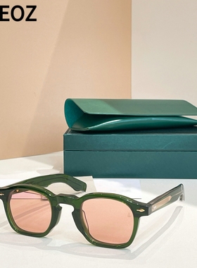 jmm ZEPHIRIN 47复古方形墨镜男女款板材太阳眼镜透明变灰色镜片