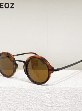 JAMESTART小圆形复古女款墨镜