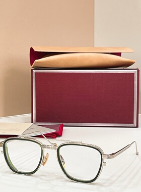 jmm 1992复古质感金属双横梁方形光学近视眼镜框个性款镜架男女款