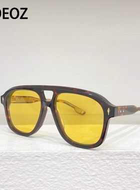 jmm LEONRD复古粗框大框飞行员式方形墨镜男女款板材防晒太阳眼镜