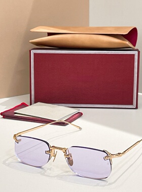 jmm FONDA复古质感金属长方形太阳眼镜男女款个性中小脸墨镜