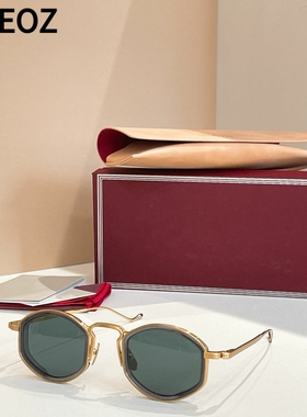 jmm ARAGON 双拼色金属圆形太阳眼镜个性墨镜防晒男女潮款