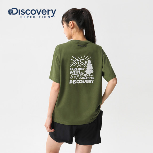 Discovery cool T-shirt ປ້ອງກັນແສງແດດເຄິ່ງແຂນສໍາລັບຜູ້ຊາຍແລະແມ່ຍິງ