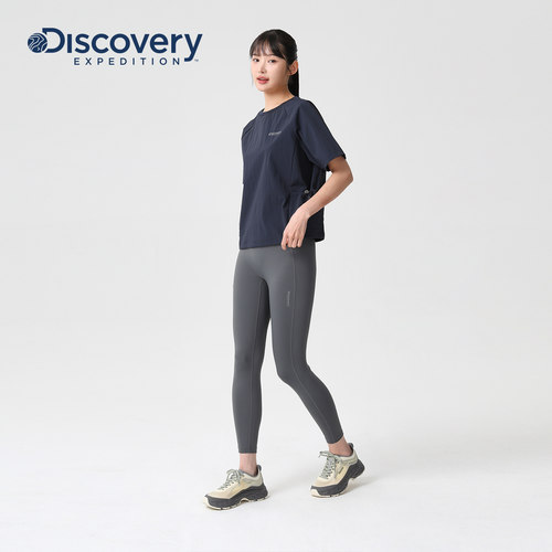 Discovery探索户外徒步防泼水短袖T恤凉感防晒工装运动半袖女 - 图2