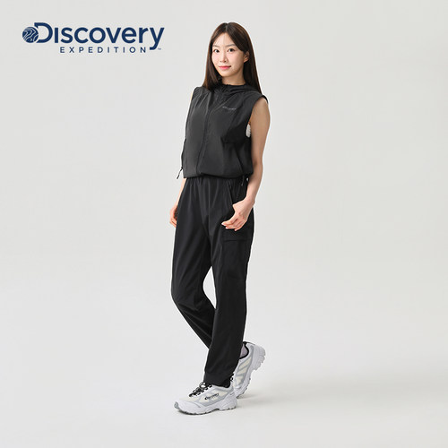 Discovery探索户外凉感工装裤防泼水防风防晒小脚运动裤女 - 图3