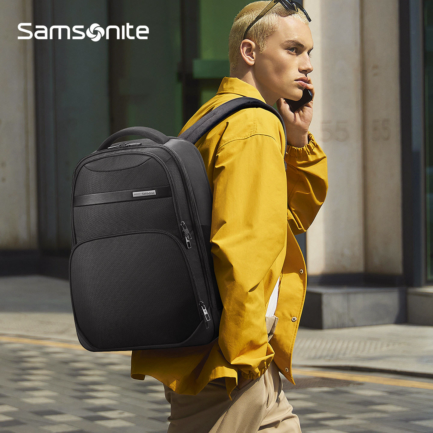 Samsonite新秀丽双肩包男女商务通勤包15.6寸电脑包大容量背包NU0,淘宝优惠券,粉丝福利购,淘宝优惠卷