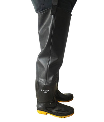 康晨加厚插秧靴钓鱼防水半身下水裤男女水田鞋袜捕鱼钓鱼加长涉水 - 图0