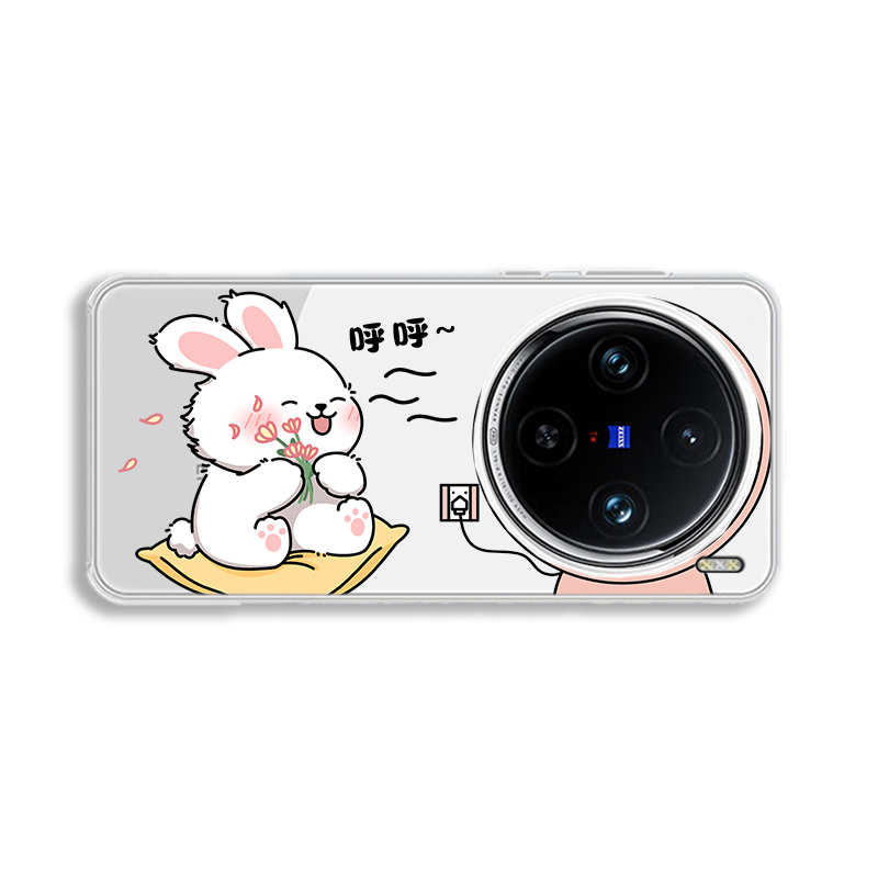 适用于vivox100pro手机壳x100派大星vivo新款100pro+可爱viv0海绵宝宝por全包镜头保护套vovo趣味防摔透明软 - 图3