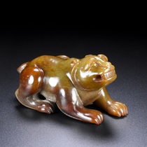 The Han Dynasty Gaoyu Old jade and Tian jade Jade Bears to Play Pieces Antique Jade Old Objects War Han Ancient Jade Instrumental Reality