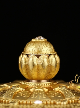 慧宝铜底座转筒顺滑轮装饰摆件