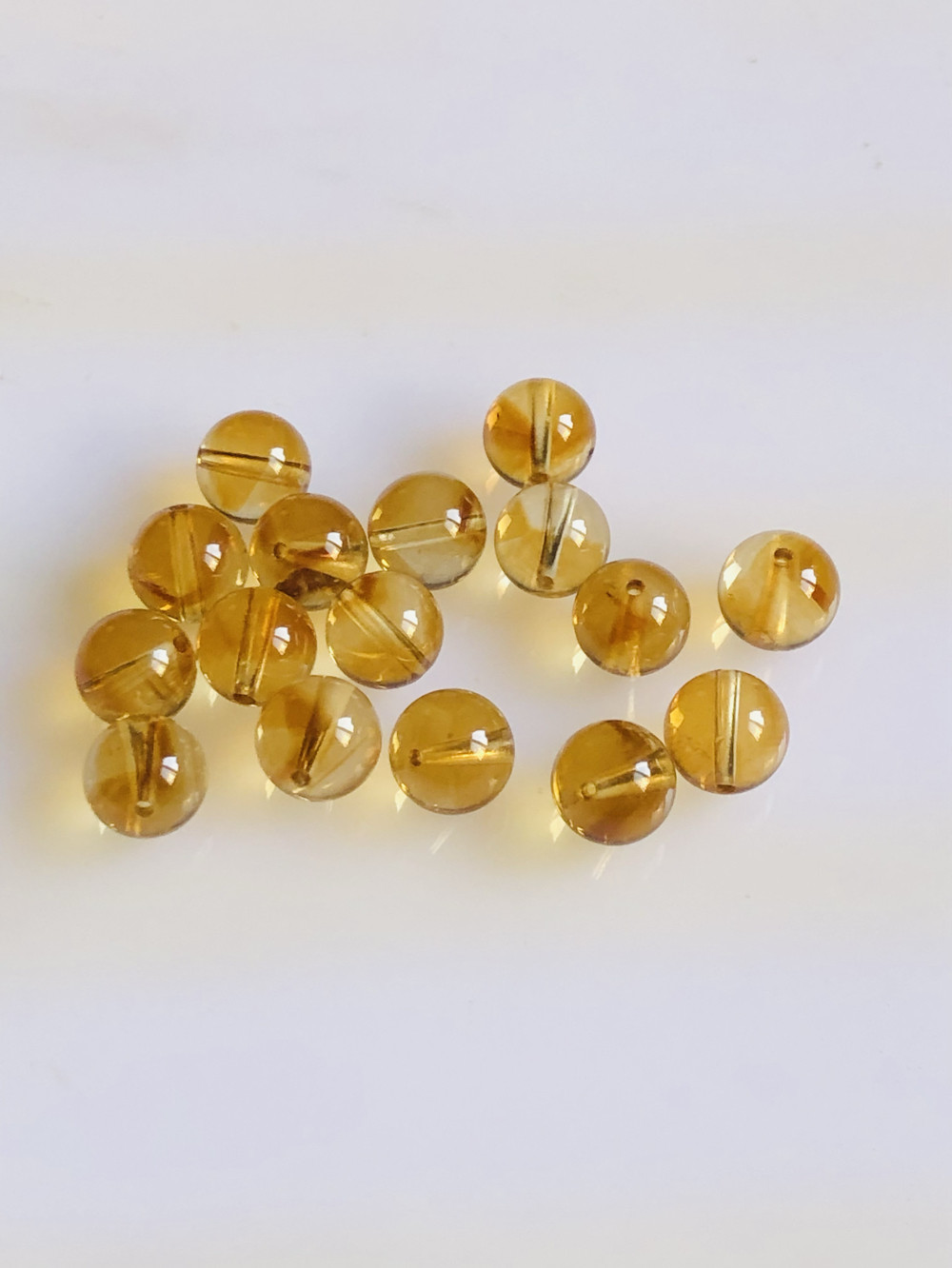 天然巴西黄塔晶单珠黄水晶散珠串手链圆珠diy饰品配件,淘宝优惠券,粉丝福利购,淘宝优惠卷