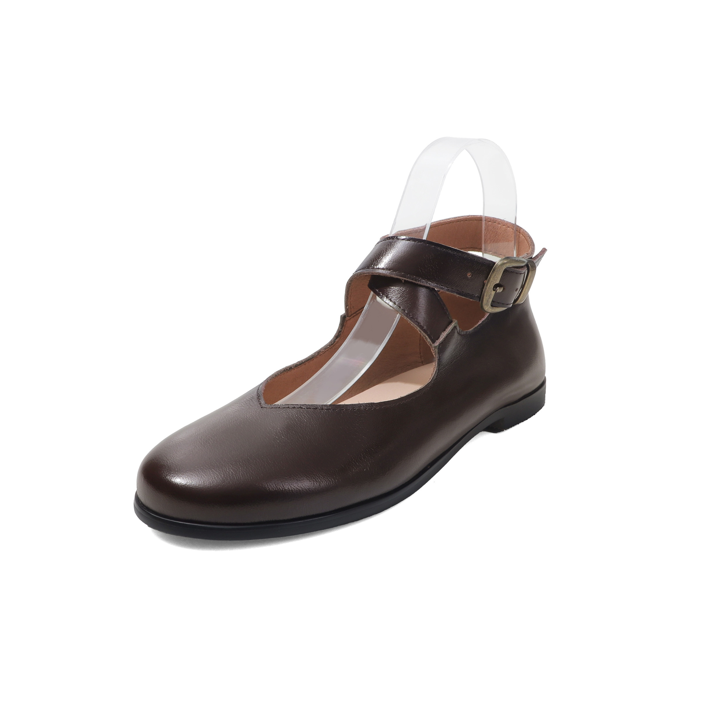 圆圆妈2026春季新款单鞋法式浅口简约平跟交叉皮带扣百搭玛丽珍鞋,淘宝优惠券,粉丝福利购,淘宝优惠卷