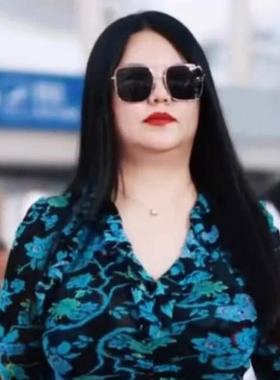 明星李湘同款方框太阳眼