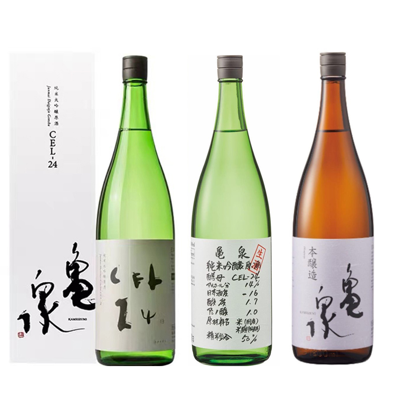 现货龟泉纯米大吟酿原酒CEL24号酵母日本高知生原清酒720ml 1.8l-图3