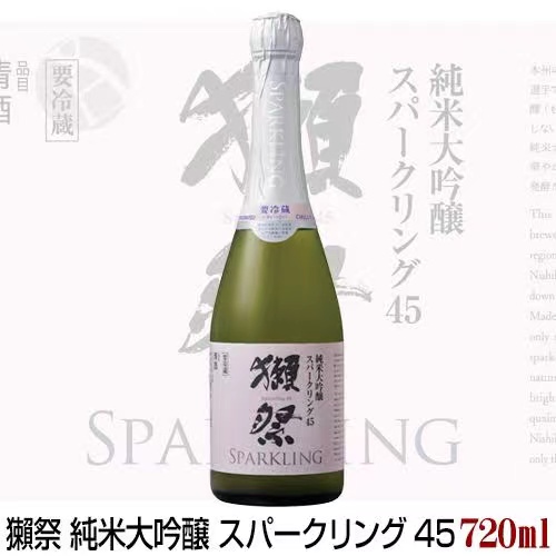 日本进口dassai獭祭四割五分45纯米大吟酿起气泡发泡清酒360/720 - 图1