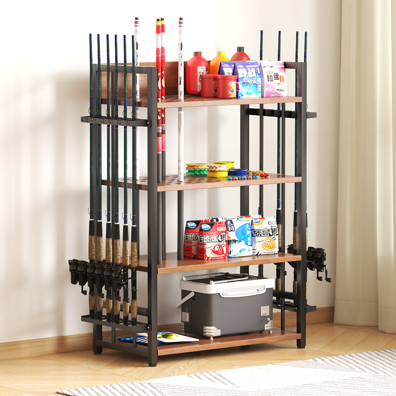 鱼竿支架鱼竿放置架展示架家用渔具收纳柜路亚竿架免打孔置物架,淘宝优惠券,粉丝福利购,淘宝优惠卷