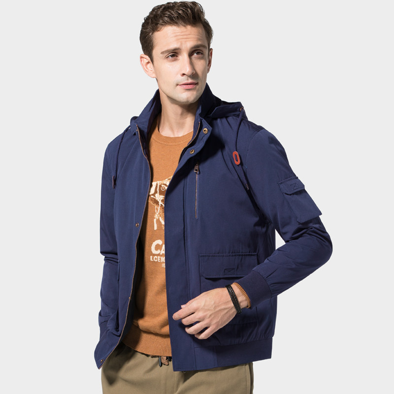 骆驼男装男士2020新款春秋黑色夹克 骆驼国际夹克