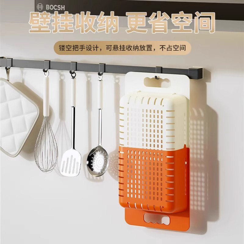 日本家用厨房可伸缩沥水洗菜盆碗架水果盘洗碗池水槽置物架滤水篮 - 图2