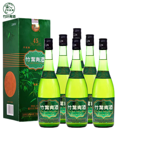 竹叶青酒 45度牧童竹叶青酒475ml*6瓶整箱装 国产露酒 - 图0