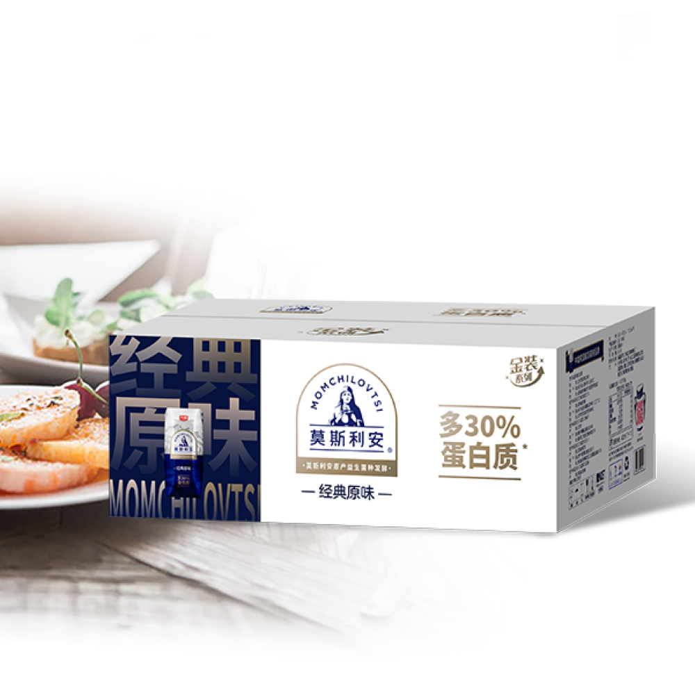 【9月批次】光明莫斯利安原味酸奶金装版200g*24盒整箱早餐酸奶