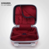 宋人 Вместительный и большой чемодан, маленький портативный ящик для хранения, косметичка, сумка для путешествий, 13.9 дюймов