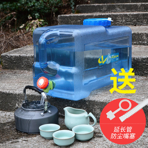 PC水桶户外方型自驾水桶野营家用泡茶储水桶食品级功夫茶手提水桶 - 图0