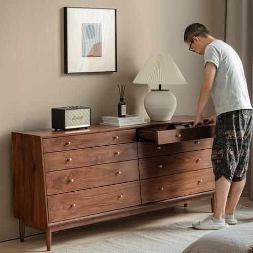 Японская коробочка для хранения из натурального дерева, система хранения для спальни, мебель