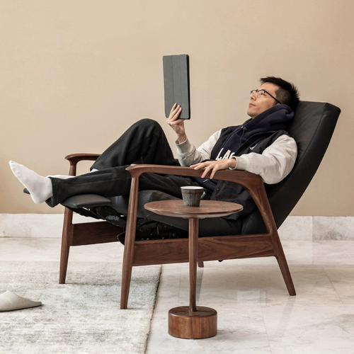 Функция детской мебели диван стул черный ореховый орех северная гостиная ленивая ложь может регулировать одиночное кресло