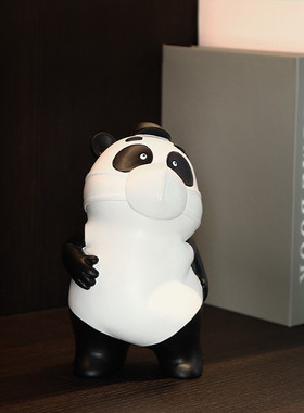北欧风格熊猫摆件家居